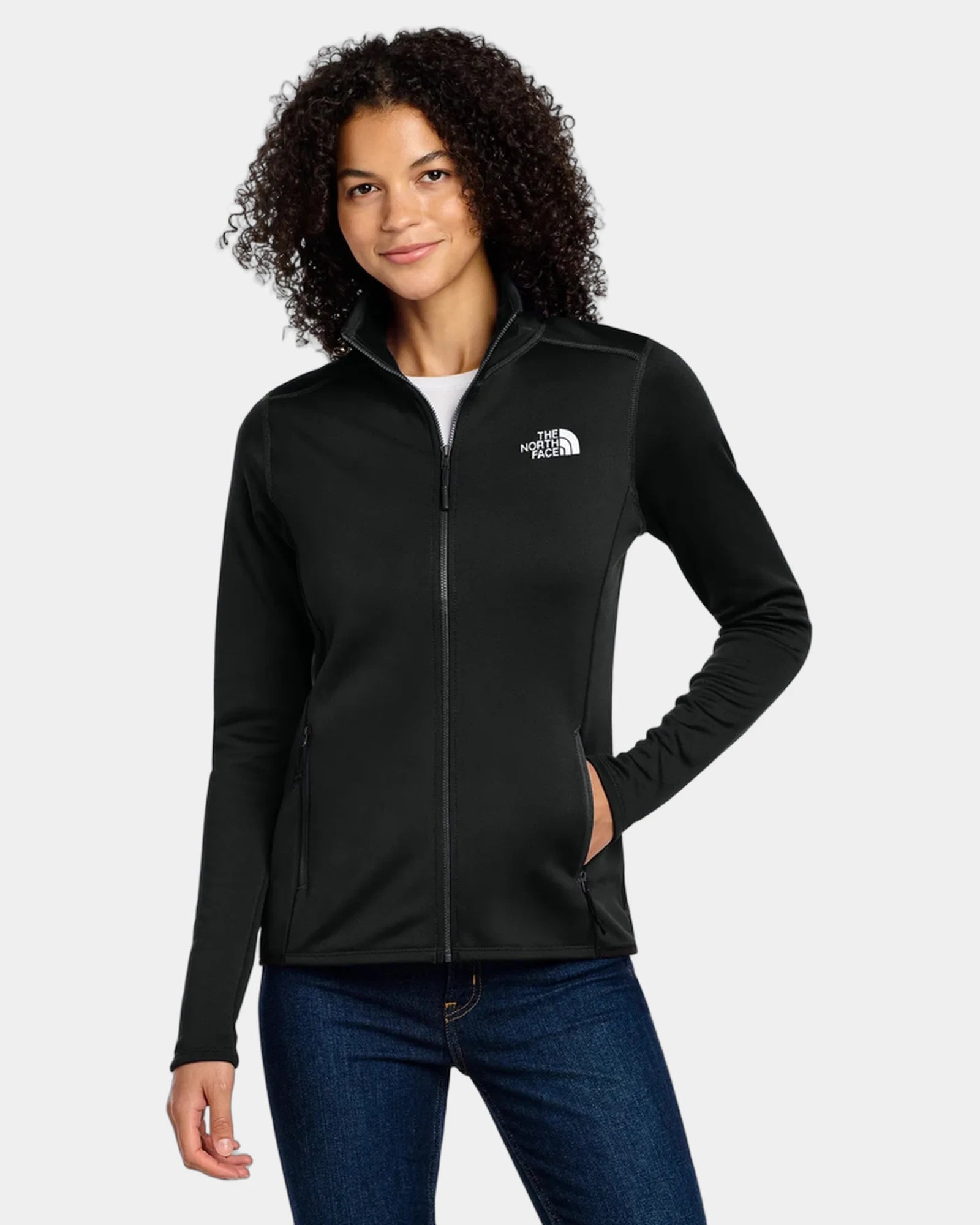 Custom recycled fleece The North Face Skyline jacket - Tnf Black
